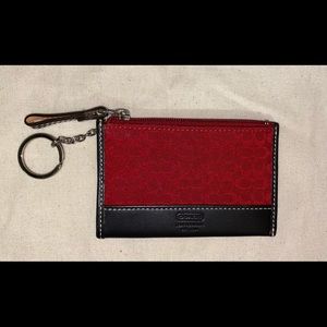 Coach key pouch.